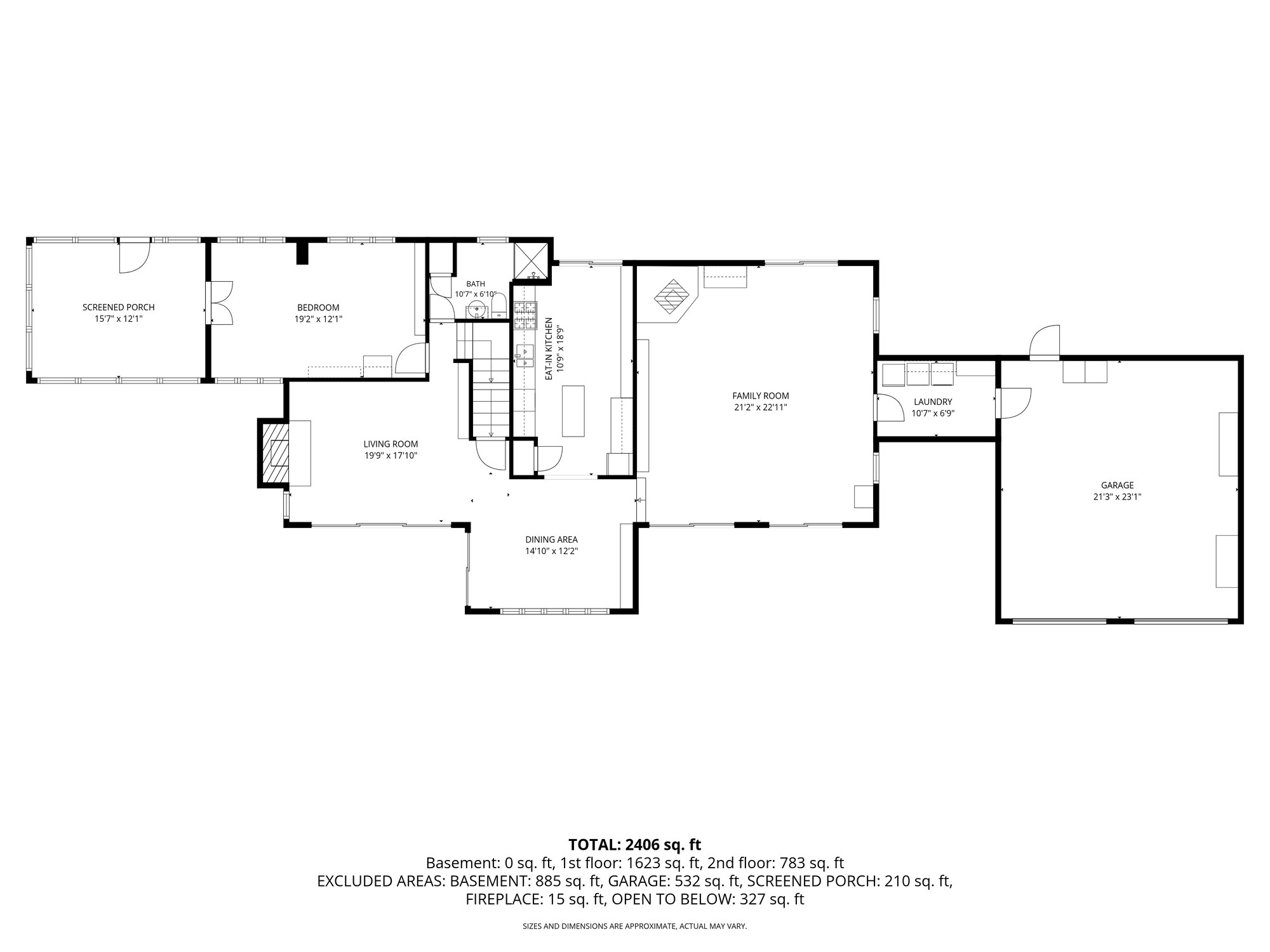 Floor plan &mdash; first floor, 20 Hawksview Road
