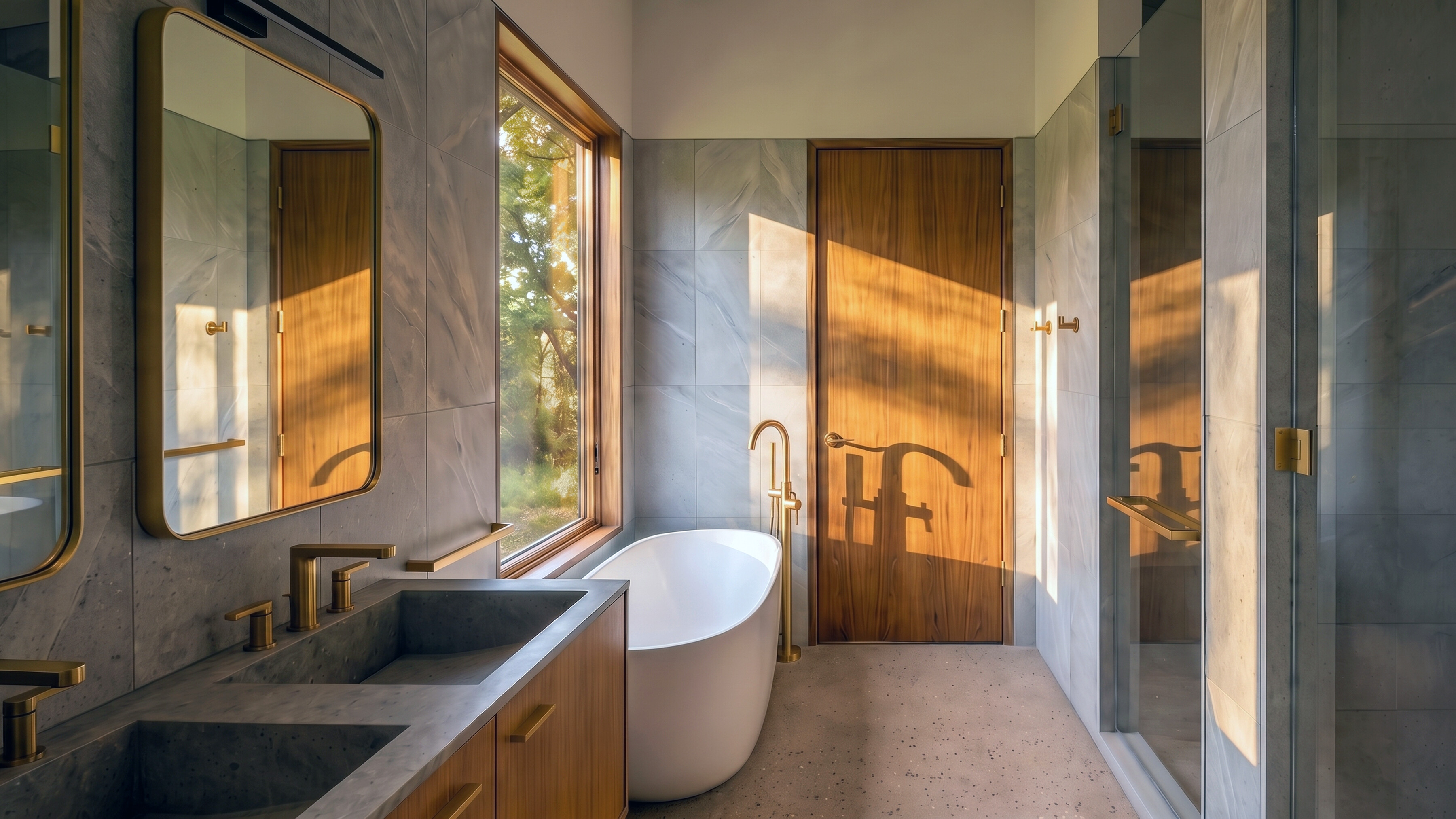 HighFell — primary bath rendering
